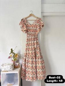 Boho Print Midi Dress