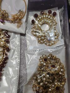 Elegant Kundan Polki bridal Jewellery Set