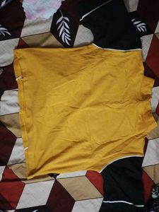 Yellow Graphic Print T-Shirt
