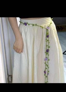 Boho Floral Crochet Belt