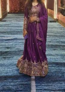 Unstitched Embroidered Lehenga Choli