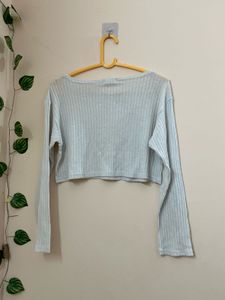 Cropped Long Sleeve Top