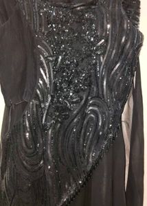 Stunning Black party wear dress for girls,  3 piec