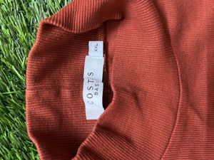 SALE! Price Dropped Rust Colour High Neck Top