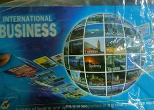 "Smilemakers International Business Board Game - Family Fun with Money &amp; Assets Games - Includes Game Board, Pawns, Dice, Houses, Cards, and More - Recommended for Ages 4-6+ - Made in India"