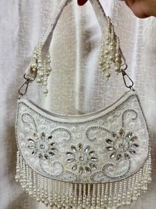bridal crystal handbag