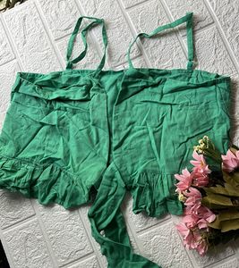 Ruffle knot top.