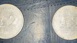 Indian Louis I 2 Rs Two Coins