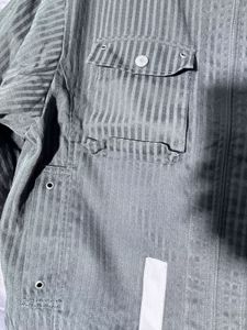 Men's Grey Striped Bomber Jacket