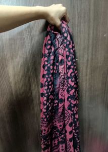 Striped Scarf - Pink &amp; Grey