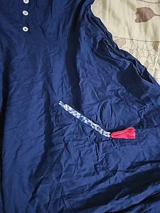 Its Navy Blue Simple Top
