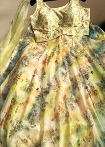 🆕🆕Multicolour Ready To Wear Lehenga Choli