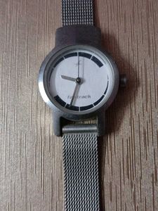 Fast-track Silver Mesh Strap Watch