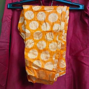 Women's Red Kurta Set with Orange Pants