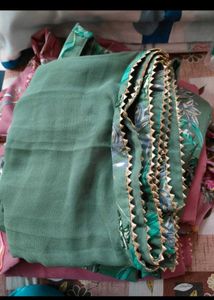 Floral Print Kurta set with dupatta