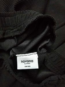 SAVANA Black Wide Leg Casual Pants