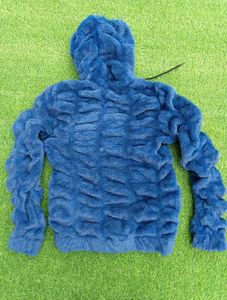 Free delivery on Mrp Cozy Blue Faux Fur Hoodie