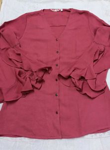 PRICE DROP!!!! Chic Ruffle Sleeve Shirt