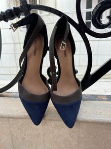 Call It Spring Blue And Black Coloured Heels