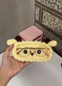 Crochet Sheep Glasses Case
