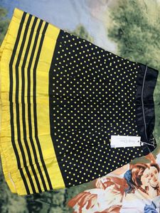 Chic Polka Dot & Stripe Skirt