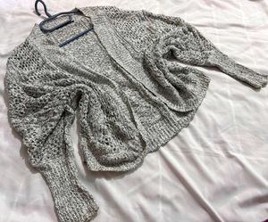 🎁Boho Gray Knit Cardigan R