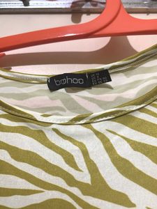 Zebra Print Sleeveless Wrap Dress