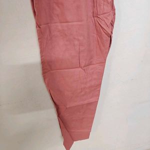 Pink Embroidered Floral Neckline Kurta Set