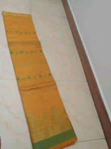 Elegant Yellow Saree Brand New
