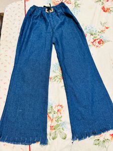 Blue Denim Designer Cutting Pant