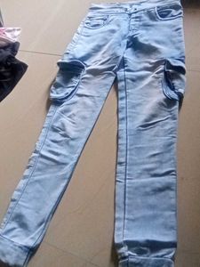 Light Blue Cargo Jeans