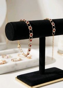 Elegant Red &amp; Gold Bracelet