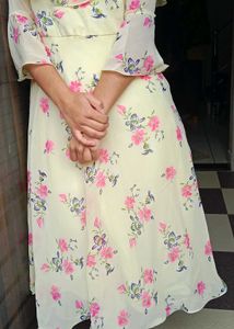 Floral Print Dress with Bell Sleeves