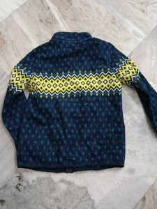 Uniqlo Cozy Geometric Print Fleece Jacket