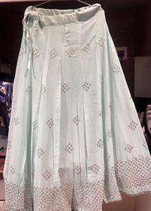 light blue lehanga and choli