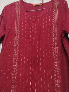 Maroon Ethnic Kurta