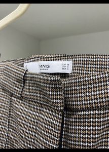 Mango Houndstooth Fit Trousers