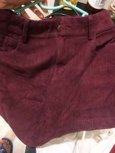 Sassafras Burgundy Skirt