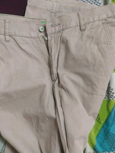 Men's Casual Beige Trousers