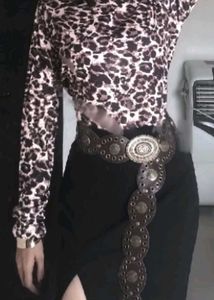 Pinteresty Aesthetic Leopard Print Top