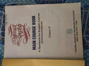 Class X English Main Course Book