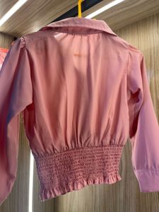 Chic Smocked Waist Button-Up Top
