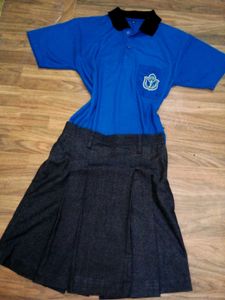 Girls School Uniform Set: 3 Skirts,1 t-shirt
