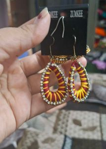 Handmade Silk Thread Earrings combo