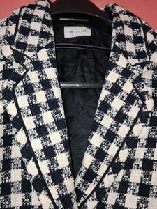 Chic Plaid Blazer Jacket