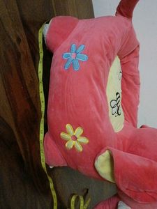 Plush Pink Elephant Toy Seat For Kids