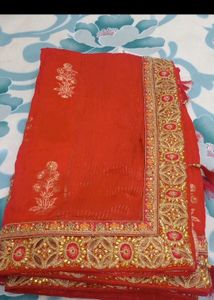 BEAUTIFUL RED ND PINK BLOUSE