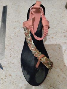 Pink Wedge Sandals