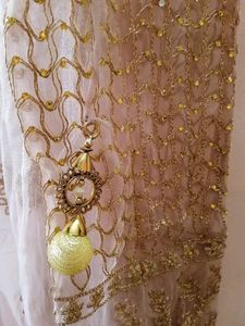 Wedding Dress With Long Shrug