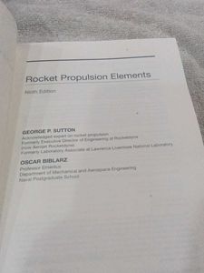 Rocket Propulsion Elements, Ninth Edition hard cov